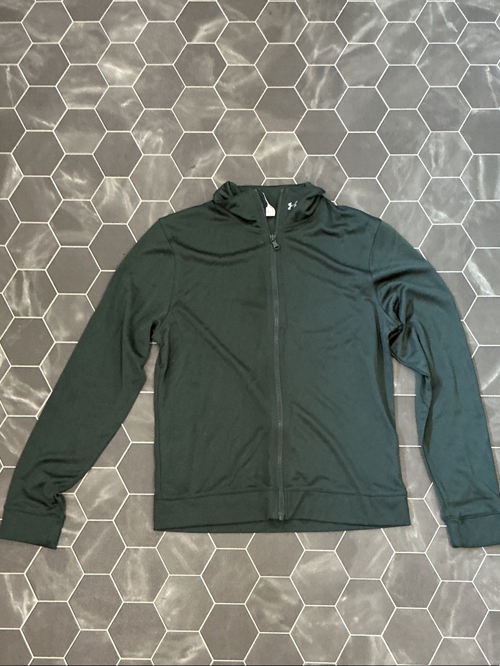 Under Armour Men's Dark Green Full-Zip Performance Hoodie